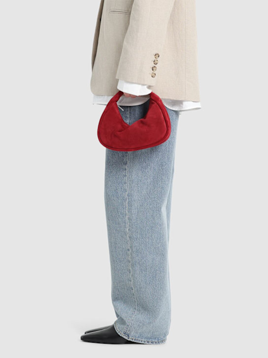 St. Agni: Mini Bon Bon suede top handle bag - women_1 | Luisa Via Roma