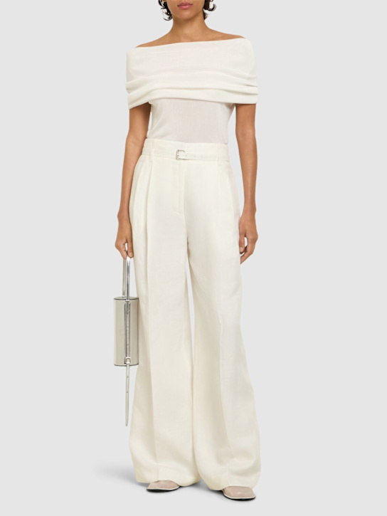 Mvp Wardrobe: Vanessa viscose knit top - White - women_1 | Luisa Via Roma