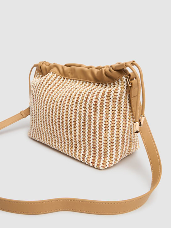 A.P.C.: Ninon raffia effect clutch - Sand - women_2 | Luisa Via Roma
