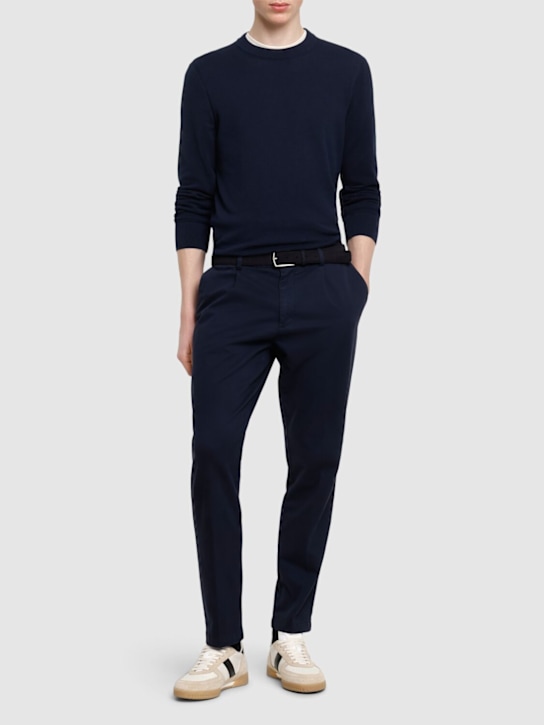 Boss: Kane cotton blend pants - men_1 | Luisa Via Roma