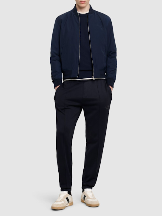 Boss: Porsche Lamont cotton blend sweatpants - men_1 | Luisa Via Roma