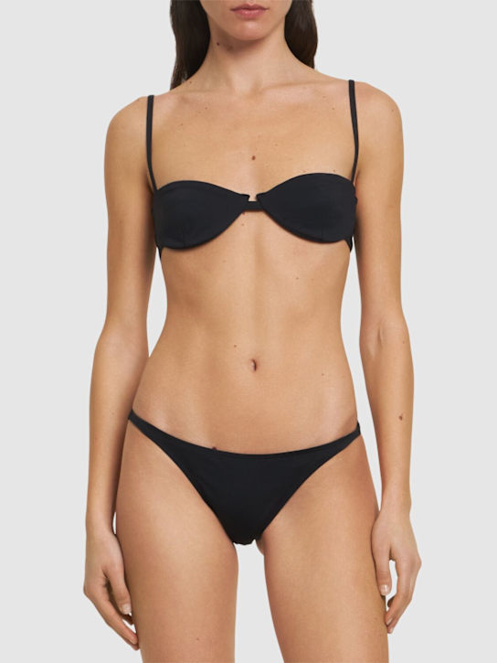 St. Agni: Slim bikini bottoms - Black - women_1 | Luisa Via Roma