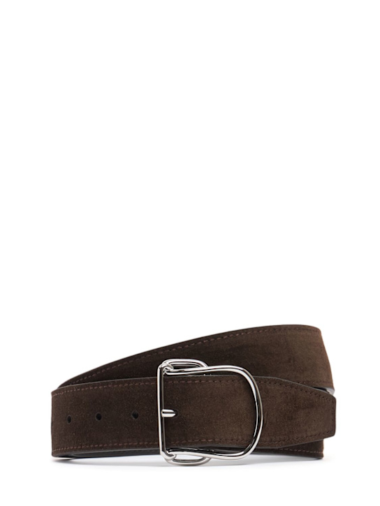 Toteme: Swirl suede belt - women_0 | Luisa Via Roma