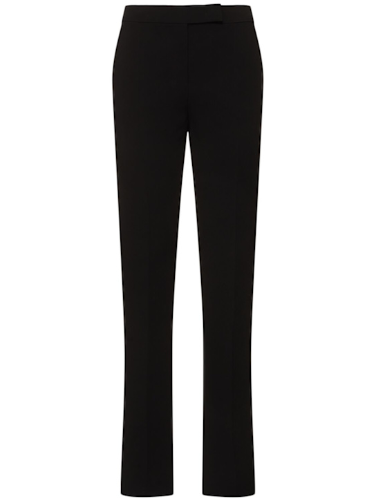 Max Mara: Vincita カディタキシードパンツ - ブラック - women_0 | Luisa Via Roma