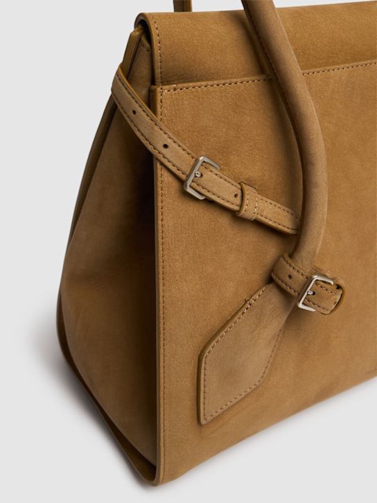 Proenza Schouler: Tate牛巴革皮革托特包 - 烟草色 - women_3 | Luisa Via Roma