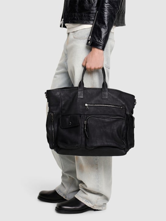 Giorgio Brato: Multi pocket leather bag - men_1 | Luisa Via Roma
