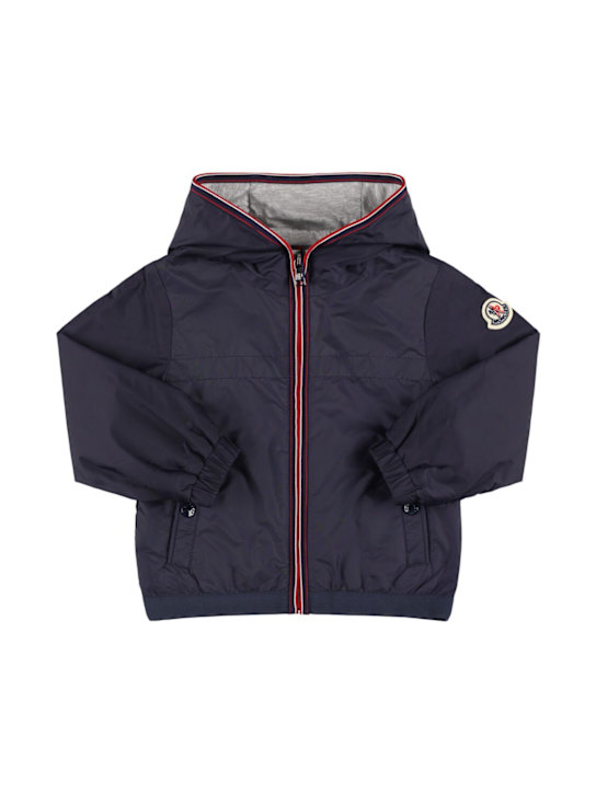 Moncler: Anton フードナイロンレインジャケット - kids-boys_0 | Luisa Via Roma