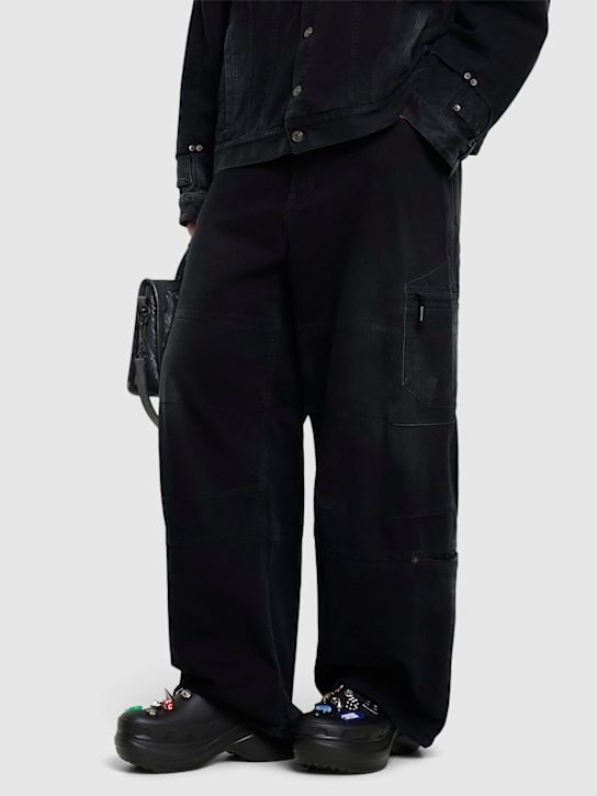 Balenciaga: Crocs rubber mules - Black/Jibbitz - men_1 | Luisa Via Roma