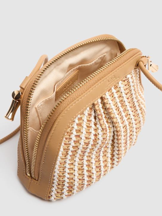 A.P.C.: Small Ninon raffia effect clutch - Sand - women_5 | Luisa Via Roma