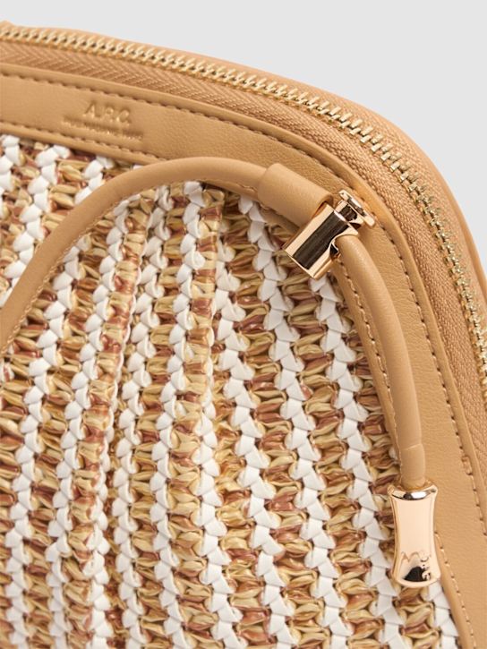 A.P.C.: Small Ninon raffia effect clutch - Sand - women_3 | Luisa Via Roma