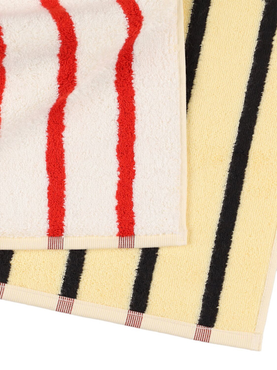 Dusen Dusen: Stucco striped bath towel - Multicolor - ecraft_1 | Luisa Via Roma