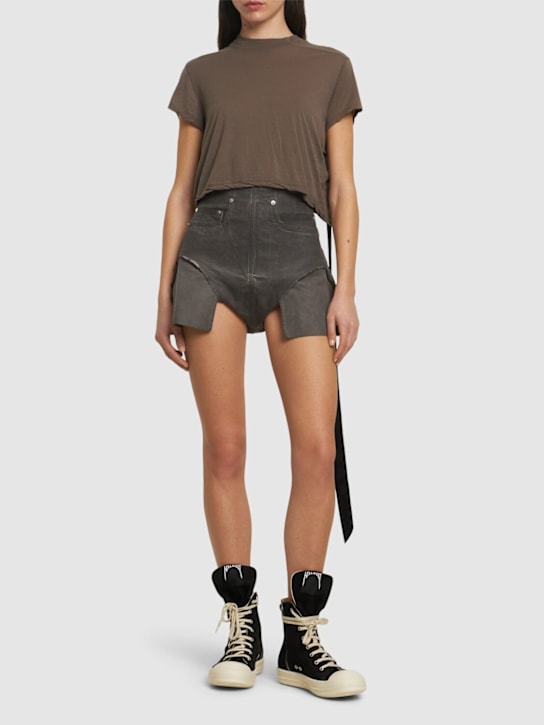 Level T cropped cotton t-shirt - Thumbnail 2