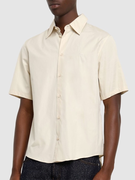 Burberry: Regular fit cotton short sleeve shirt - Nutmeg - men_2 | Luisa Via Roma