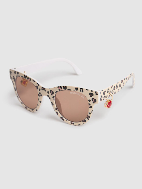 Monnalisa: Leopard polycarbonate sunglasses - Multicolor - kids-girls_1 | Luisa Via Roma
