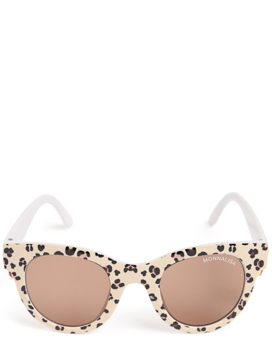 Monnalisa: Leopard polycarbonate sunglasses - Multicolor - kids-girls_0 | Luisa Via Roma