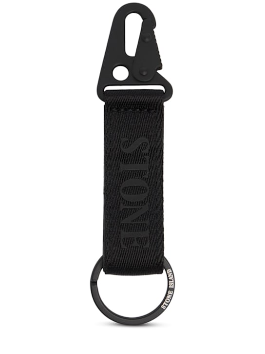 Stone Island: Logo key ring - men_0 | Luisa Via Roma