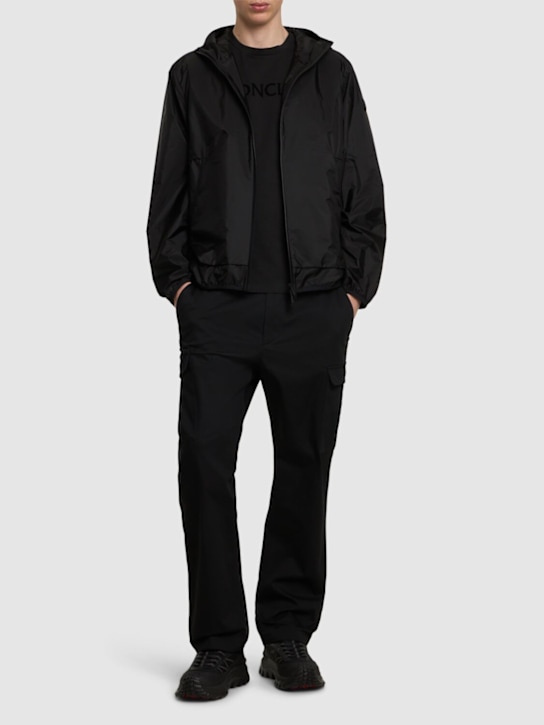 Moncler: Nibles nylon windbreaker jacket - Black - men_1 | Luisa Via Roma