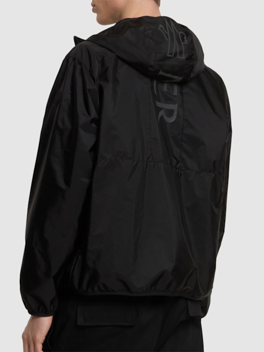 Moncler: Nibles nylon windbreaker jacket - Black - men_2 | Luisa Via Roma