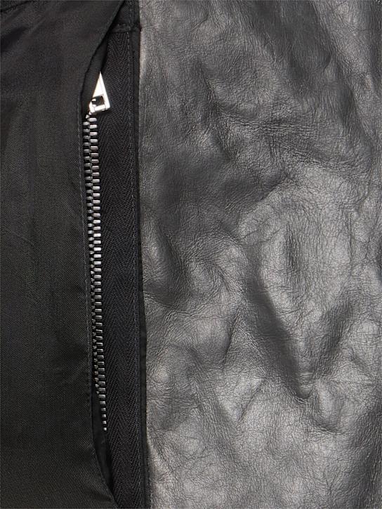 Rick Owens: Bauhaus stoges leather jacket - Black - men_6 | Luisa Via Roma
