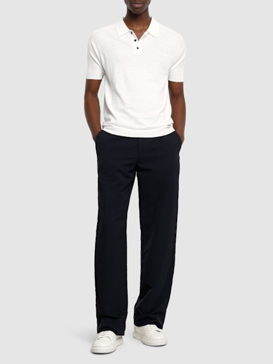 Alphatauri: Fotol polo - Cream/White - men_1 | Luisa Via Roma