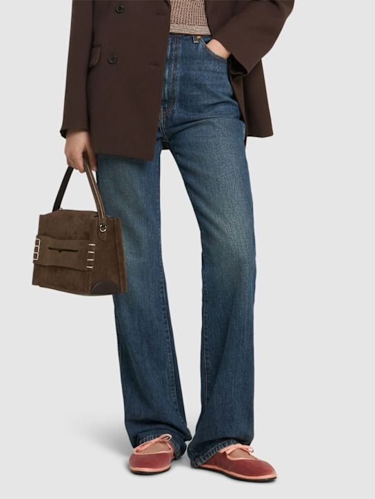 Vibi Venezia: 10mm Brigitte velvet slippers - women_1 | Luisa Via Roma