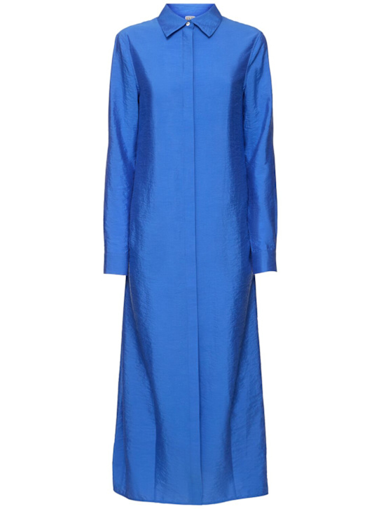 Toteme: Parachute long shirt dress - Blue - women_0 | Luisa Via Roma