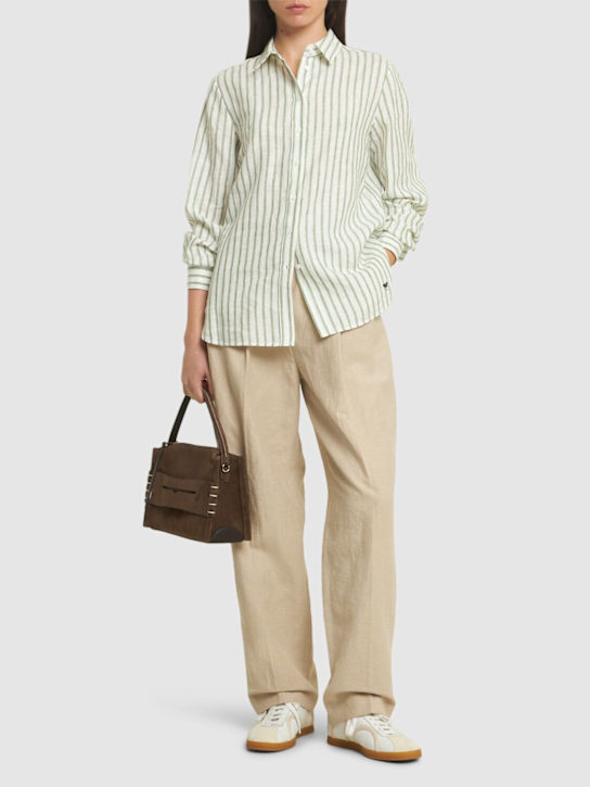 Weekend Max Mara: Josef striped linen shirt - women_1 | Luisa Via Roma