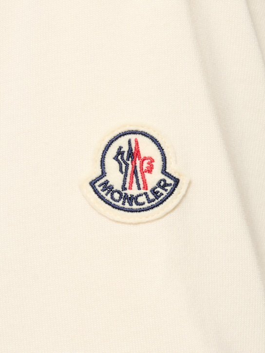 Moncler: Cotton t-shirt with pocket - White - women_4 | Luisa Via Roma