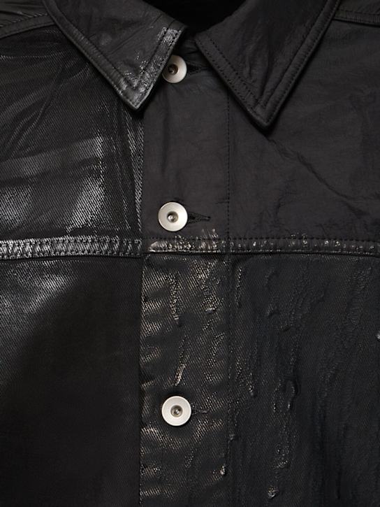 Rick Owens DRKSHDW: Jumbo worker jacket - Black - men_4 | Luisa Via Roma