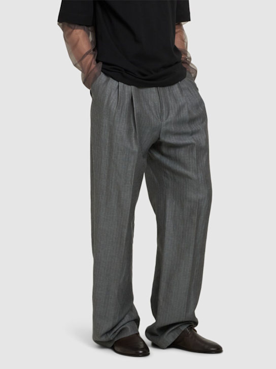 Marsell: Stucco leather lace-up shoes - men_1 | Luisa Via Roma