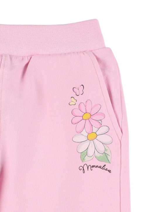 Monnalisa: Printed sweatpants - Rosa - kids-girls_1 | Luisa Via Roma