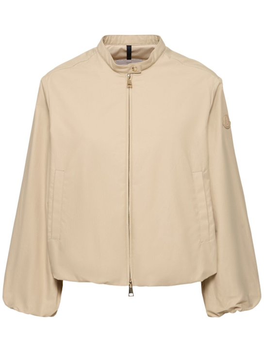 Moncler: Gruissan cotton blend jacket - women_0 | Luisa Via Roma