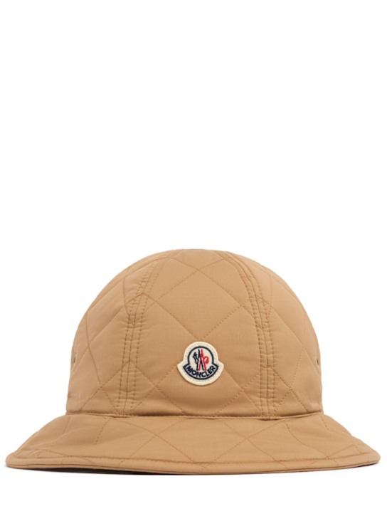 Moncler: Cotton blend bucket hat - women_0 | Luisa Via Roma