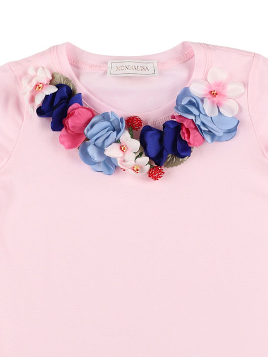 Monnalisa: ジャージーTシャツ - ピンク - kids-girls_1 | Luisa Via Roma