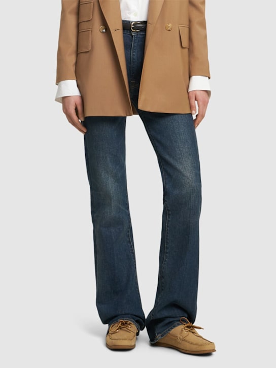 Tom Ford: 5mm Robin grained nubuck loafers - Peanut - women_1 | Luisa Via Roma