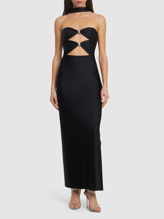 MVP Wardrobe: Luna cut out midi dress - Black - women_1 | Luisa Via Roma