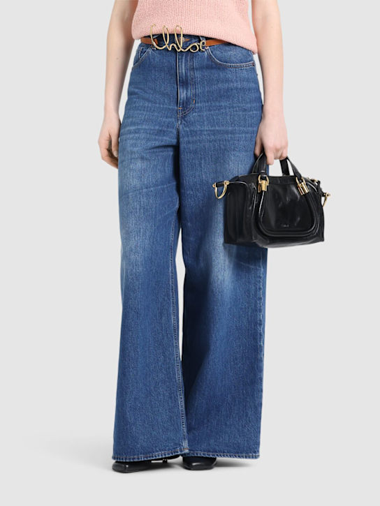 Chloé: Small Paraty 24 leather top handle bag - women_1 | Luisa Via Roma