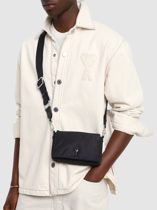 AMI Paris: ADC nylon lunch box bag - men_1 | Luisa Via Roma