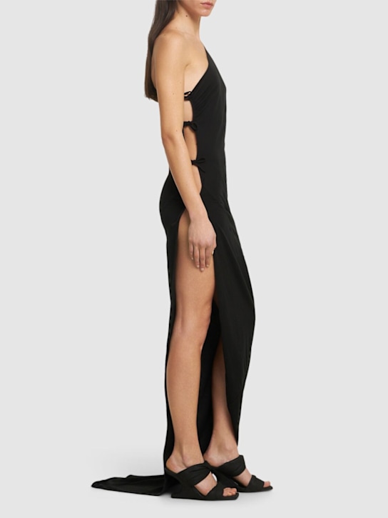 Taco one shoulder cotton long dress - Thumbnail 2