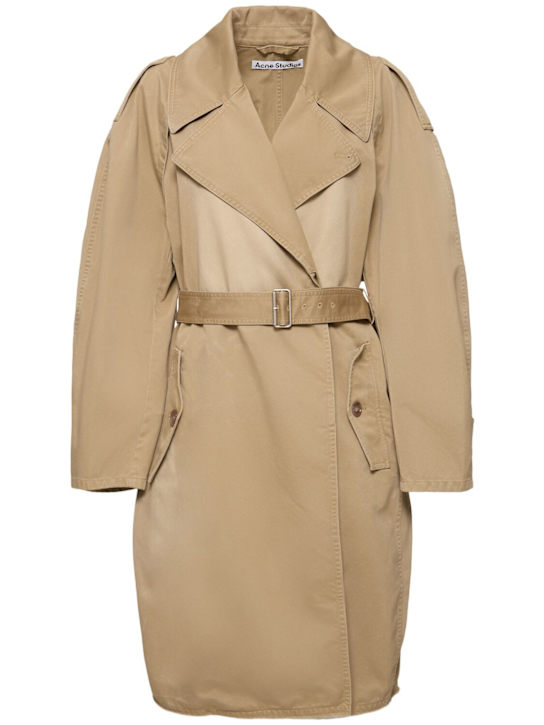 Ostrid twill trench coat - Thumbnail 1