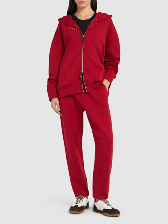 'S Max Mara: Violino cotton jersey sweatpants - women_1 | Luisa Via Roma