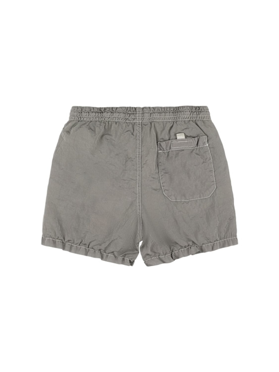 Stone Island Junior: Nylon swim shorts - Grey - kids-boys_1 | Luisa Via Roma