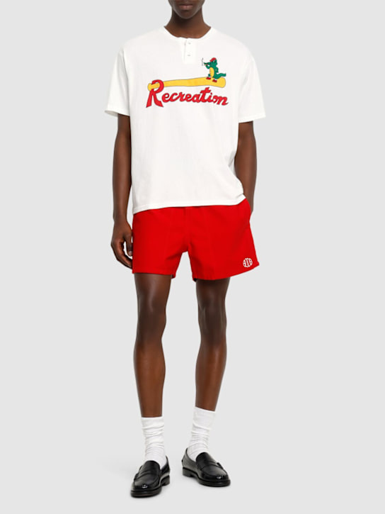 Bode: Reptile Rec t-shirt - White - men_1 | Luisa Via Roma