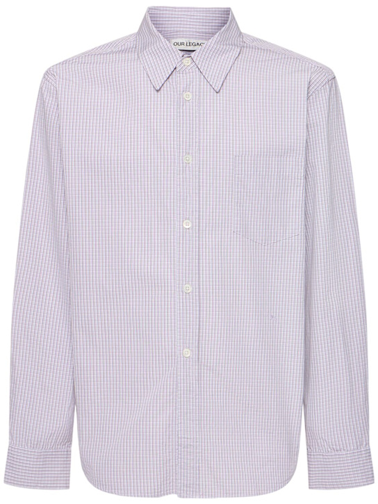 Our Legacy: Beyond BD cotton shirt - Purple - men_0 | Luisa Via Roma