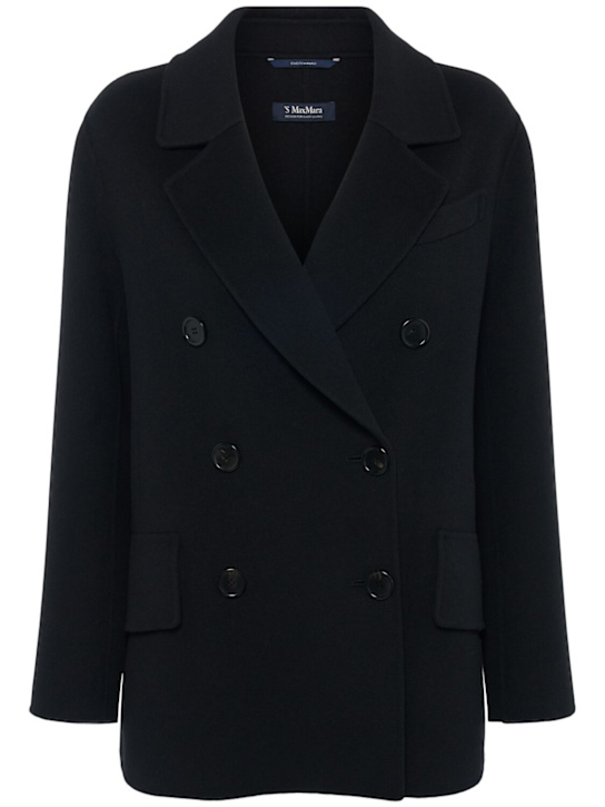 'S Max Mara: Lukas wool double breasted short coat - women_0 | Luisa Via Roma