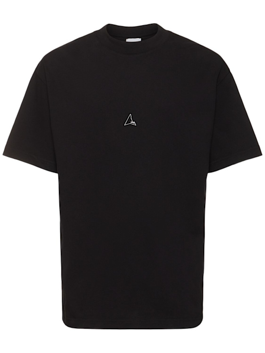 Roa: Logo cotton t-shirt - men_0 | Luisa Via Roma