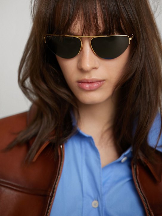 Max Mara: Menton4 metal sunglasses - women_1 | Luisa Via Roma