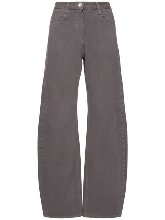 LOW CLASSIC: Jeans ampi in cotone - Grigio - women_0 | Luisa Via Roma