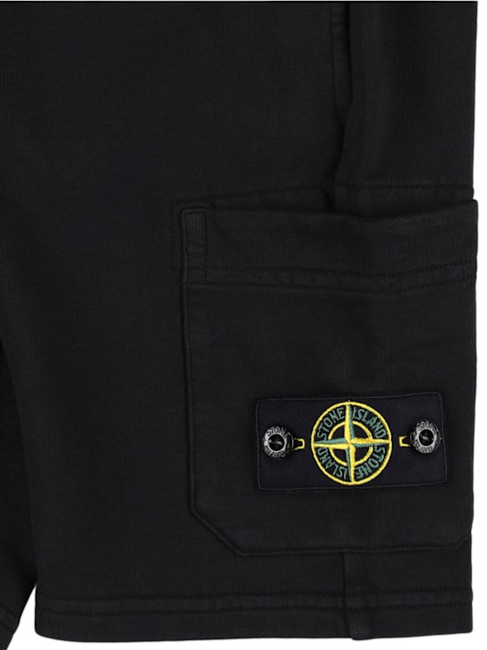 Stone Island Junior: Short cargo en coton éponge - kids-boys_1 | Luisa Via Roma