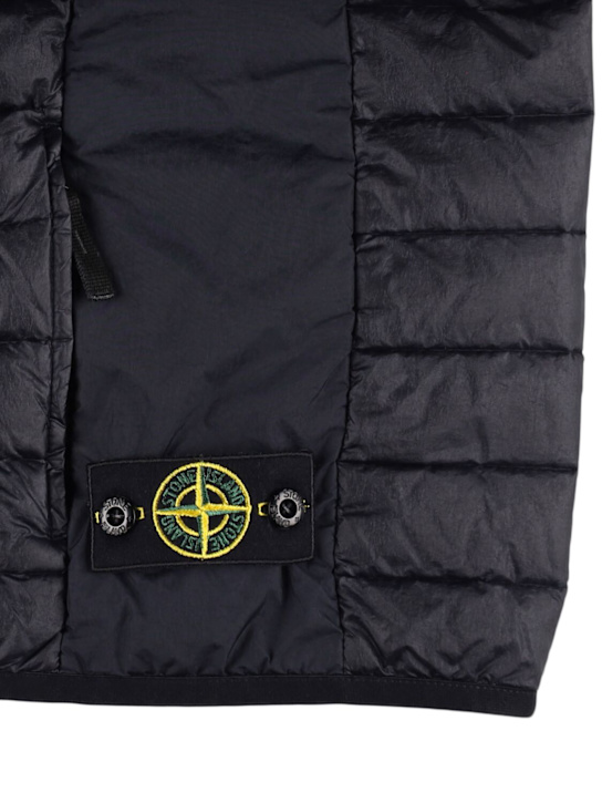 Stone Island Junior: Down vest - ブルー - kids-boys_1 | Luisa Via Roma